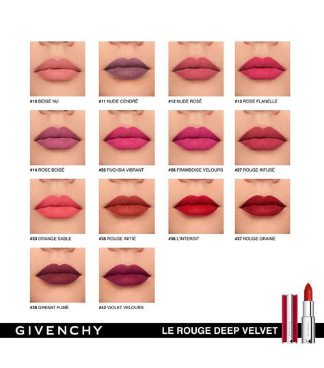 givenchy le rouge mat 110|Givenchy deep velvet lipstick.